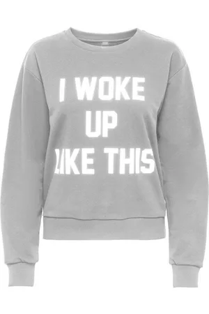 JACQUELINE DE YONG Longpullover Pullover mit Print Langarm Rundhals Sweater JDYWOKE (1-tlg) JDYWOKE L/S PRINT SWEAT JRS - Verkäufer: ARIZONAS