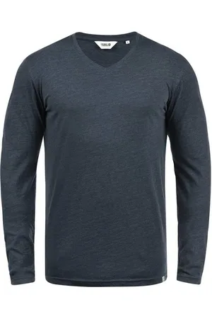 Solid Langarmshirt SDBeda Longsleeve mit V-Ausschnitt - Verkäufer: meinemarkenmode