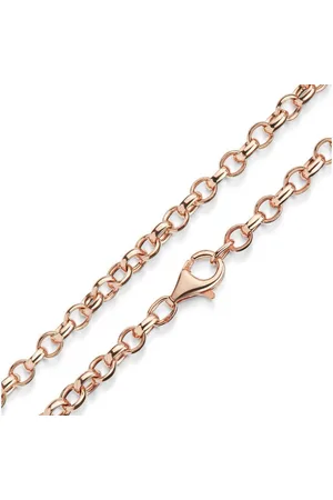 Materia Gliederkette Damen Erbskette Rosegold K60, Echtsilber 925, rosevergoldet - Verkäufer: Schmuck