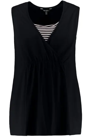 Ulla Popken T-Shirt Bellieva-Top 2er-Pack Umstandsmode doppellagig (2-tlg) - Verkäufer: Popken Fashion Group