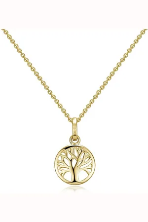 Materia Collierkettchen Lebensbaum / Baum des Lebens Anhänger GCO-5, aus 375 Gold, Echtgold - Verkäufer: Schmuck