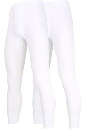 Götzburg Lange Unterhose Classic Fine Rib (2-St) mit Eingriff, Front- und Schrittbereich aufgedoppelt, im 2er Pack - Verkäufer: LuriX