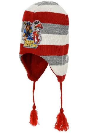 Paw Patrol Strickmütze Chase und Marshall Kinder Jungen Winter-Mütze mit Bommeln - Verkäufer: Yuhu Trading GmbH