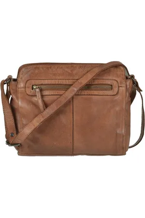 Bear Design Umhängetasche "Olivia" Cow Lavato Leder, Schultertasche, Handtasche, Damentasche, Leder in cognac - Verkäufer: Ordnung und mehr