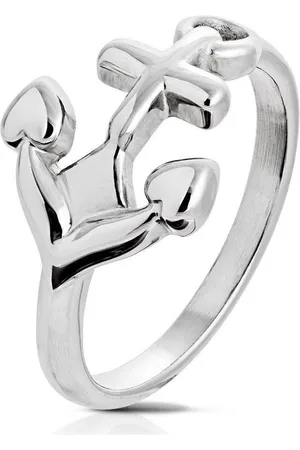 Bungsa Fingerring Ring Anker silber aus Edelstahl Unisex (Ring, 1-tlg), Damen Herren - Verkäufer: