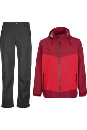 Killtec Regenanzug Golfanzug rot/schwarz Funktionsjacke + Funktionshose - Verkäufer: anndora