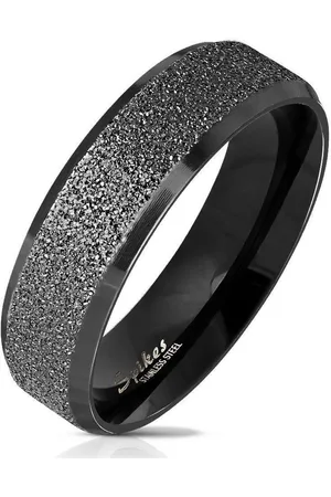 Bungsa Fingerring Ring sand-gestrahlt abgerundete aus Edelstahl Unisex (Ring, 1-tlg), Damen Herren - Verkäufer: