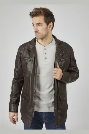 Bugatti Lederjacke BUDAVID (1-St) mit Pattentaschen und Abdeckleiste - Verkäufer: GUTEMARKEN