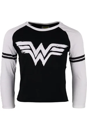 DC Comics Originals Langarmshirt DC Wonder Woman Kinder langarm Shirt Gr. 128 bis 158, Baumwolle - Verkäufer: WS-Trend