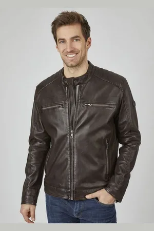 Bugatti Lederjacke BUAMADEO (1-St) mit Stehkragen und Druckknopfriegel - Verkäufer: GUTEMARKEN