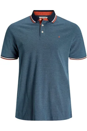 JACK & JONES Poloshirt Poloshirt Übergröße denimblau melange - Verkäufer: bigtex