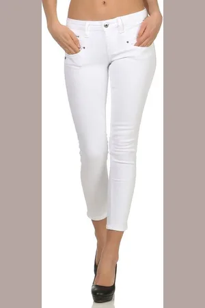 Freeman T Porter 7/8-Hose Alexa Cropped Super Stretch Denim white Stretch - Verkäufer: First Choice Streetwear