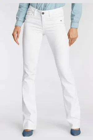 ARIZONA Bootcut-Jeans mit Keileinsätzen ausgestellte Beinform, niedrige Leibhöhe, elastisches Material