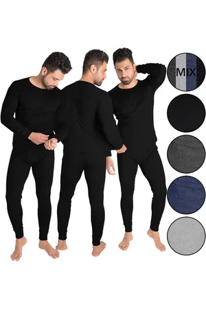 Black Snake Thermounterhemd 3x Thermo Set für Männer - Funktionsunterwäsche für Outdoor-Sport (Set, 3-St) Thermounterwäsche Set 3x Unterhemd + Unterhose - Verkäufer: noorsk