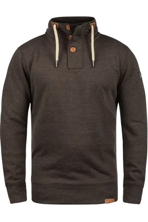 Solid Stehkragenpullover SDTripTroyer Sweatpullover mit Knopfleiste - Verkäufer: meinemarkenmode