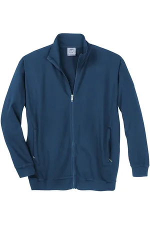 Ahorn Sweatjacke Ahorn Basic Trainer-Sweatjacke stahlblau Übergröße - Verkäufer: bigtex