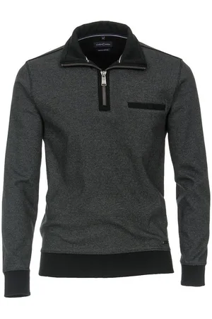 Casa Moda Sweater Troyer-Sweatshirt Übergröße anthrazit melange - Verkäufer: bigtex
