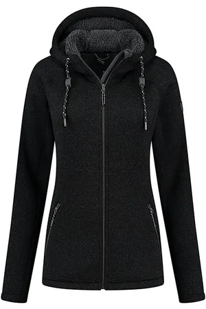 Kjelvik Strickfleecejacke Layla Fleece Jacke mit Kapuze Kuschelig Warm, leicht und atmungsaktiv - Verkäufer: Sportwelt Mickan