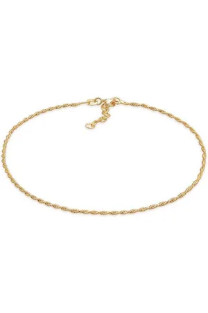 Elli Fußkette Kordelkette Gedreht Basic Zeitlos 925 Silber