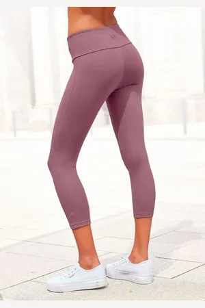 Lascana Caprileggings mit breitem weichem Bündchen, Loungewear
