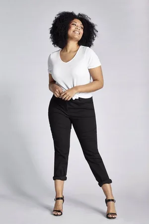 Ulla Popken Funktionshose Jeans Mandy gerade 5-Pocket-Form Komfortbund - Verkäufer: Popken Fashion Group