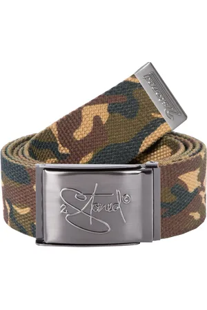 2Stoned Koppelgürtel Canvas Belt Camouflage, Schnalle Matt geprägt, 4cm breit, 120cm lang individuell kürzbar - Verkäufer: Shop