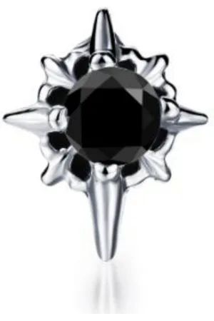 Firetti Single-Ohrstecker Schmuck Geschenk Ohrschmuck einzeln Kreuz, mit Zirkonia (synth)