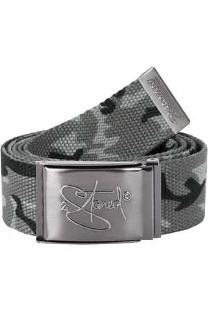 2Stoned Koppelgürtel Canvas Belt Camouflage, Schnalle Matt geprägt, 4cm breit, 120cm lang individuell kürzbar - Verkäufer: Shop