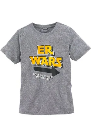 Kidsworld T-Shirt ER WARS Langarm, Basic-Passform, trendiger Print, Rundhalsausschnitt