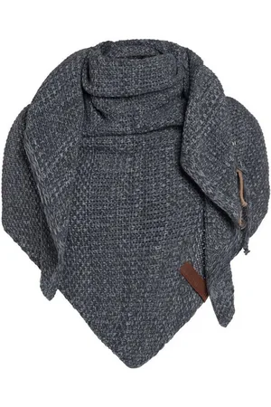 Knit Factory Schal Coco Dreiecksschals 190x85 cm Glatt Anthrazit,Grau, (1-St), Schal Strickschal Umhängetuch Tuch Strickware - Verkäufer: Bettklusiv GmbH