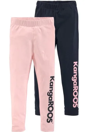 KangaROOS Leggings 2er Pack Leggings mit Schriftzug (Packung, 2-tlg) Für kleine Mädchen
