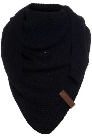 Knit Factory Schal Coco Dreiecksschals 140x60 cm Glatt Schwarz, (1-St), Schal Strickschal Umhängetuch Tuch Strickware - Verkäufer: Bettklusiv GmbH