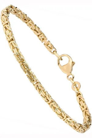 Jobo Armband, Königsarmband 333 Gold massiv 21 cm