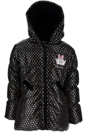 Disney Winterjacke Kinder Mädchen Winter-Jacke Pufferjacke Steppjacke mit Kapuze Mini Maus mit Goldenen Punkte - Verkäufer: Yuhu Trading GmbH