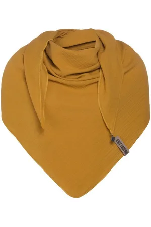Knit Factory Schal Liv Dreiecksschals 190x85 cm Glatt Gelb, (1-St), Schal Strickschal Umhängetuch Tuch Strickware - Verkäufer: Bettklusiv GmbH