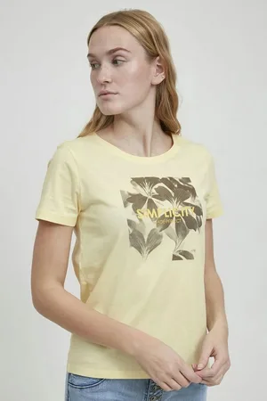 B YOUNG T-Shirt BYSANLA LEAF TSHIRT -20811085 T-Shirt mit Fotoprint - Verkäufer: meinemarkenmode