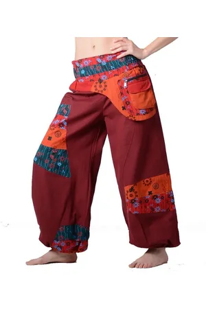 Kunst und Magie Haremshose Kunst&Magie Bunte Hippiehose Baumwolle IBIZA Strandhose Wellnesshose - Verkäufer: