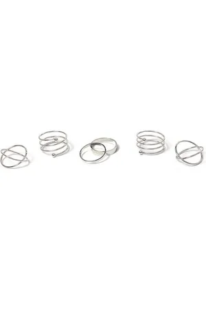 Firetti Ring-Set im teilweise mehrreihigen Design (Set, 6-tlg)