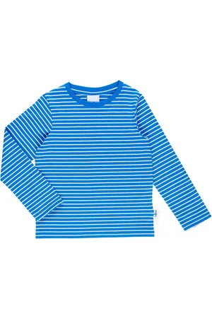 FINKID Langarmshirt Langarmshirt Sampo blau weiß gestreift - Verkäufer: coolkids-store