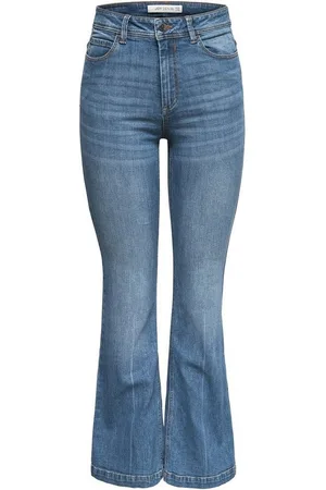 JACQUELINE DE YONG Schlagjeans Flare Jeans JDYNWFLORA Denim High Waist Schlag Hose (1-tlg) JDYFLORA FLARED HIGH MB NOOS DNM - Verkäufer: ARIZONAS