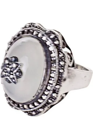 BRIGITTE VON BOCH Fingerring Cawdor Ring Versilbert Weiss - Verkäufer: