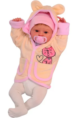La Bortini Sweatjacke Babyjacke Jacke für Baby und Kinder Kapuzenjacke in Creme kuschelig weich, 68 74 80 86 92 98 - Verkäufer: A&O Baby-und Kindermoden
