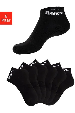 Bench Sportsocken (Packung) Tennis Kurzsocken mit Halbfußfrottee