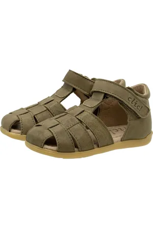 Clic! Sandalen Lauflernschuhe Kleinkind Leder Braun-Grün 9737 Sandalette - Verkäufer: Alex und Elis Kinderschuhe