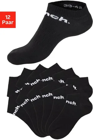 Bench Sportsocken (Packung, 12-Paar) Sneakersocken mit klassischem Logoschriftzug