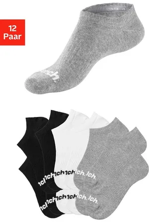 Bench Sportsocken (Packung, 12-Paar) Sneakersocken verschwinden im Schuh
