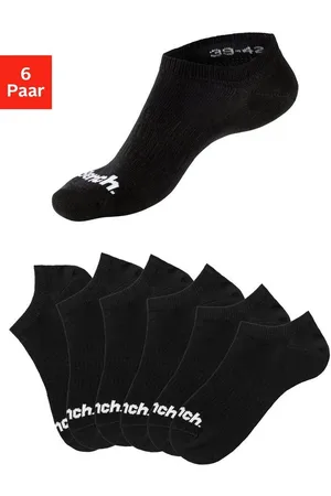 Bench Sportsocken (Packung, 6-Paar) Sneakersocken verschwinden im Schuh