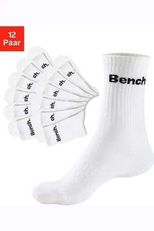 Bench Tennissocken (Packung, 12-Paar) mit Fuß Polsterung