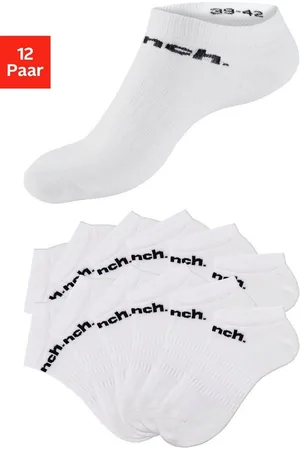Bench Sportsocken (Packung, 12-Paar) Sneakersocken mit klassischem Logoschriftzug