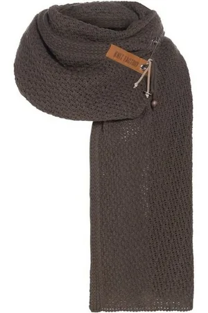 Knit Factory Schal Luna Schals 200x50 cm Glatt Braun, (1-St), Schal Strickschal Umhängetuch Tuch Strickware - Verkäufer: Bettklusiv GmbH